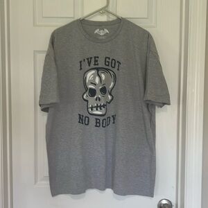 Boo Tees men’s gray short sleeve Halloween teeshirt